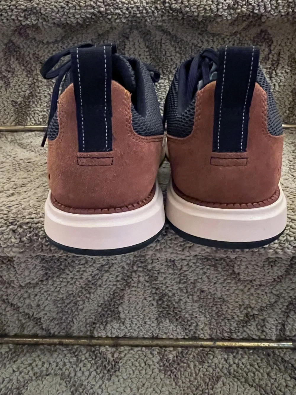 Men's Cole Haan ZeroGrand Atlantic Sneaker Shoes Marine Blue British Tan Size 13